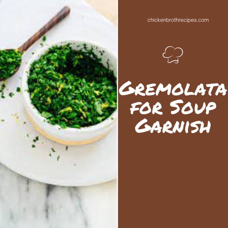Gremolata for Soup Garnish